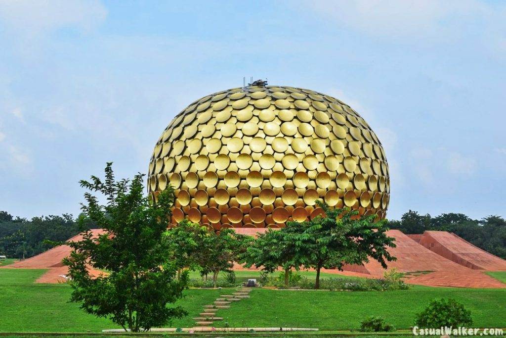 Matrimandir, the Temple of the Mother, Auroville, Pondicherry : the ...