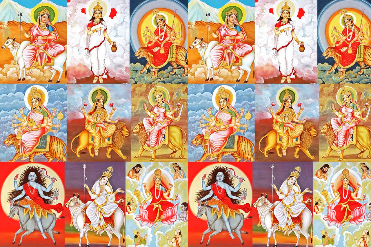 Navaratri Festival Navadurga The Nine Forms Avatars Of Goddess Maa